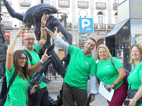 Treasure hunt team building in Madrid.